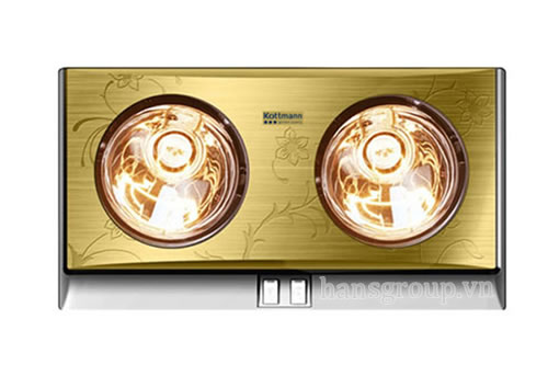 /Đèn sưởi nhà tắm Kottmann 2 bóng K2B-G