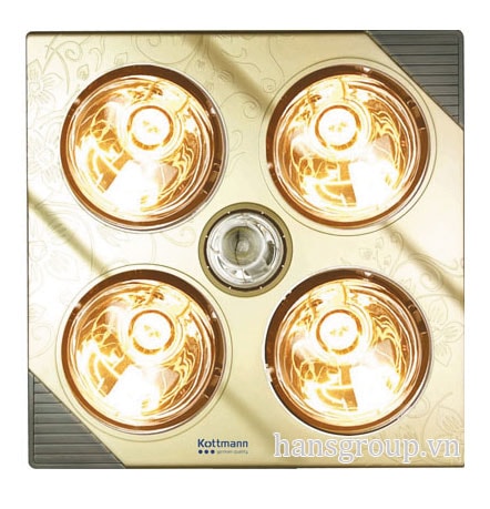 /Đèn sưởi nhà tắm Kottmann 4 bóng K4B-G