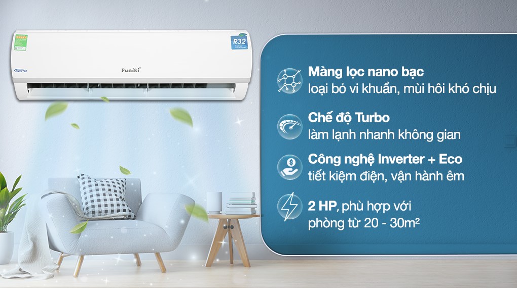 /Điều hòa Funiki Inverter 17.000 BTU HIC18TMU
