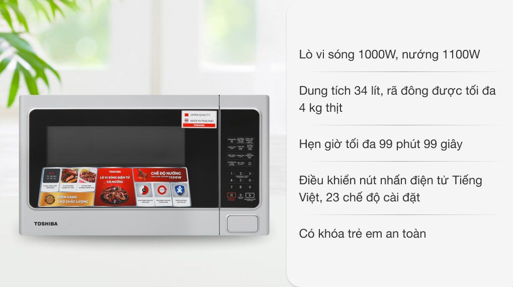 /Lò vi sóng có nướng Toshiba ER-SGS34(S1)VN 34 lít