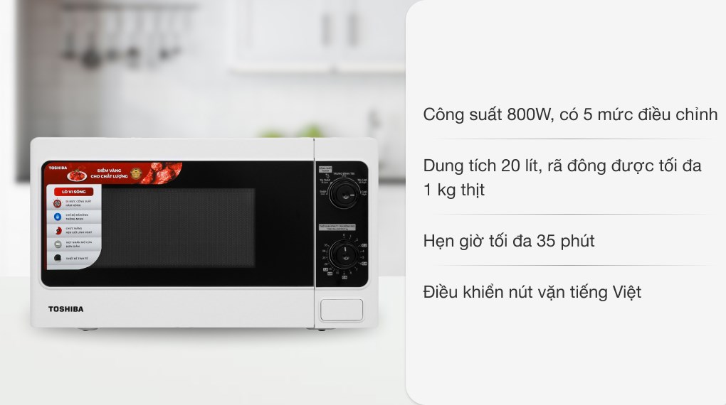 /Lò vi sóng Toshiba ER-SM20(W1)VN 20 lít