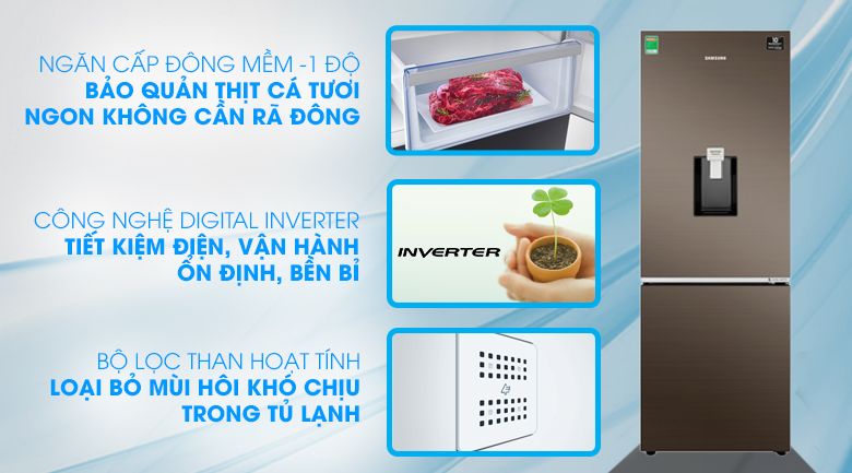 /Tủ lạnh Samsung Inverter 307 lít RB30N4170DX/SV