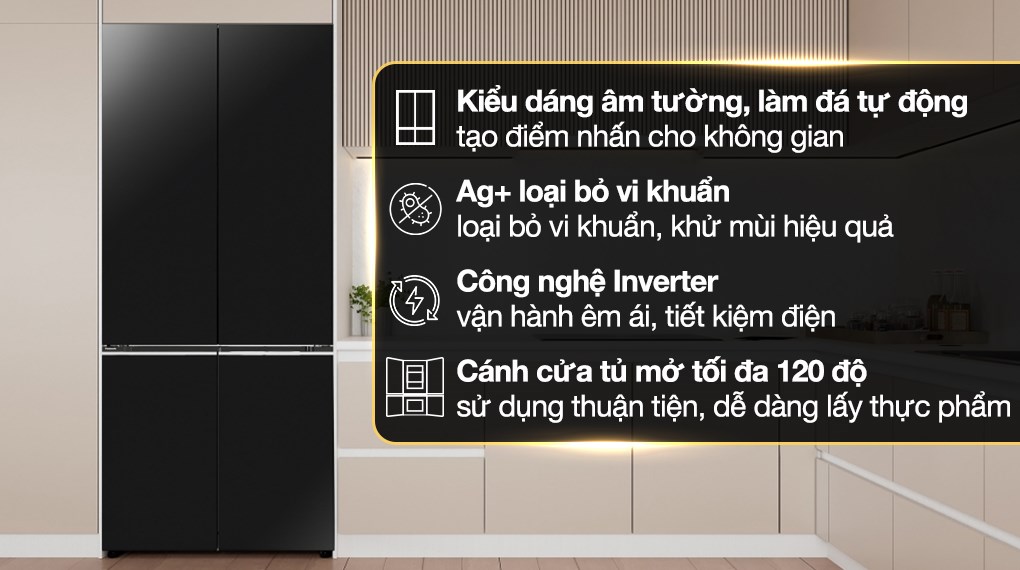 /Tủ lạnh Panasonic Inverter 510 lít Multi Door NR-X561BK-VN