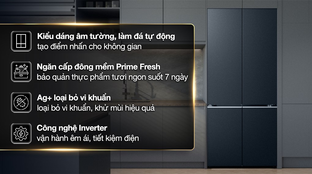 /Tủ lạnh Panasonic Inverter 510 lít Multi Door NR-X561GB-VN