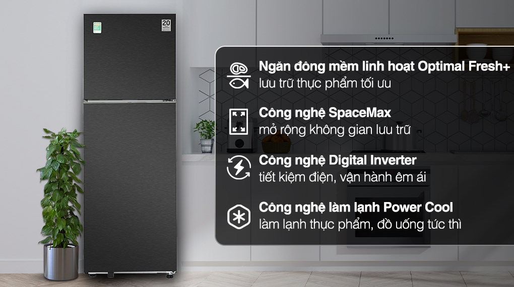 /Tủ lạnh Samsung Inverter 348 lít RT35CG5424B1SV