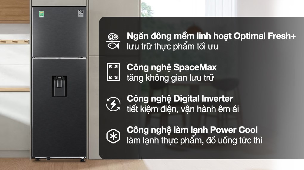 /Tủ lạnh Samsung Inverter 345 lít RT35CG5544B1S