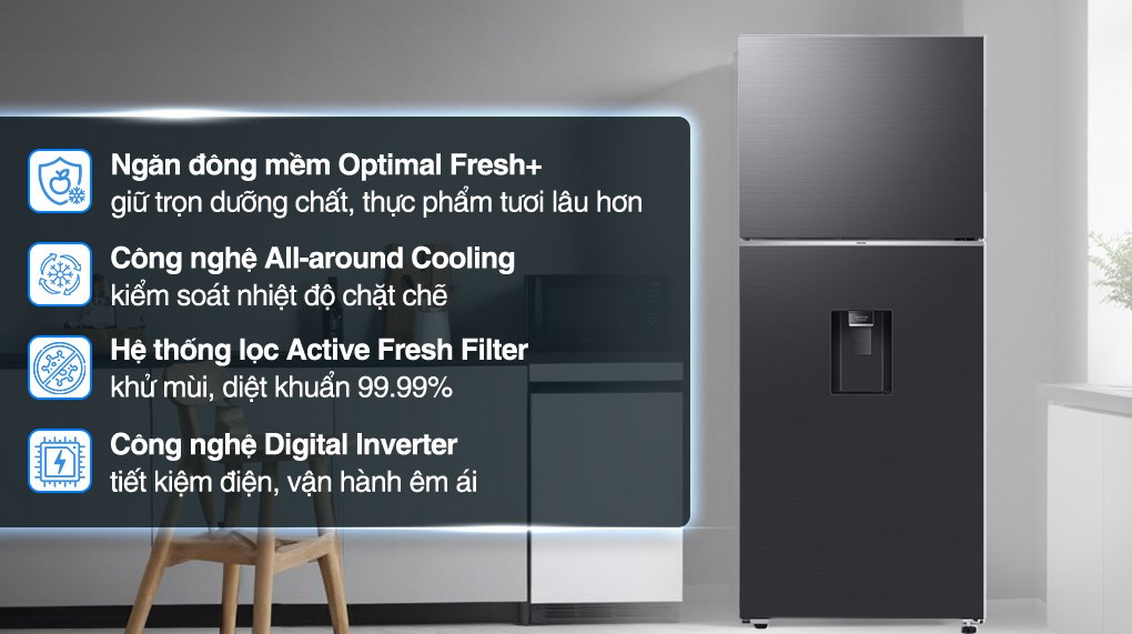 /Tủ lạnh Samsung Inverter 382 lít RT38CG6584B1SV