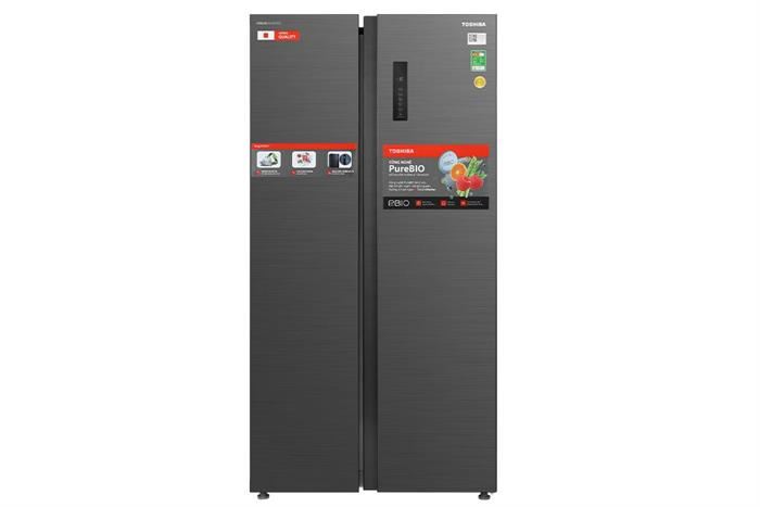 /Tủ lạnh Toshiba Inverter 555 lít Side By Side GR-RS696WI-PMV(60)-AG